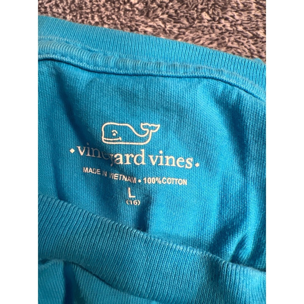 Vineyard Vines Boys Short Sleeve Pocket T-Shirt Lot of 4 Blue Green Size L 16 - Picture 9 of 9
